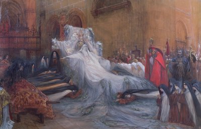 Sarah Bernhardt in the Title Role of Saint Teresa of Avila in the Play 